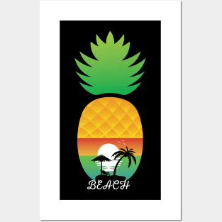 Pineapple Beach Posters and Art